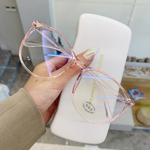 Transparent Computer Glasses (Anti Blue Light Round Eyewear )